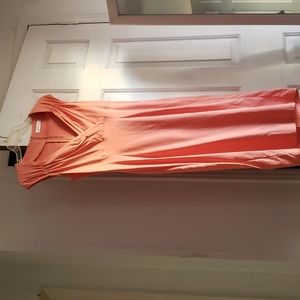 Vintage Style Peach Cross Bust Dress